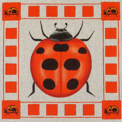 Rebecca Wood Designs Ladybug Pillow Needlepoint Canvas