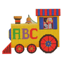 Rebecca Wood Designs Train Engine Needlepoint Canvas