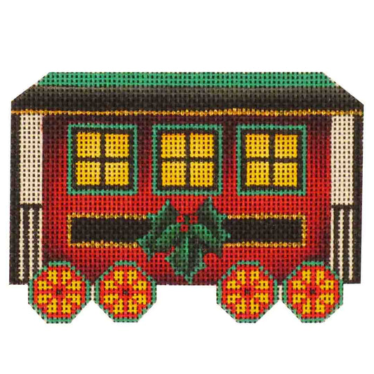 Rebecca Wood Designs Holly Car Needlepoint Canvas