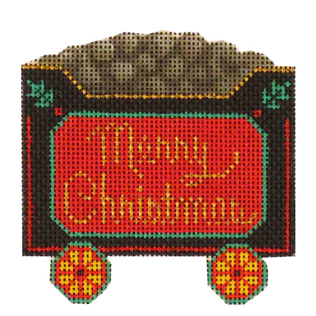 Rebecca Wood Designs Coal Car Needlepoint Canvas