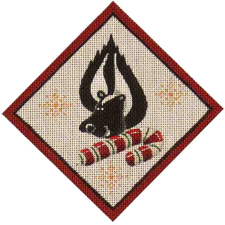 Rebecca Wood Designs Skunk Candy Needlepoint Canvas