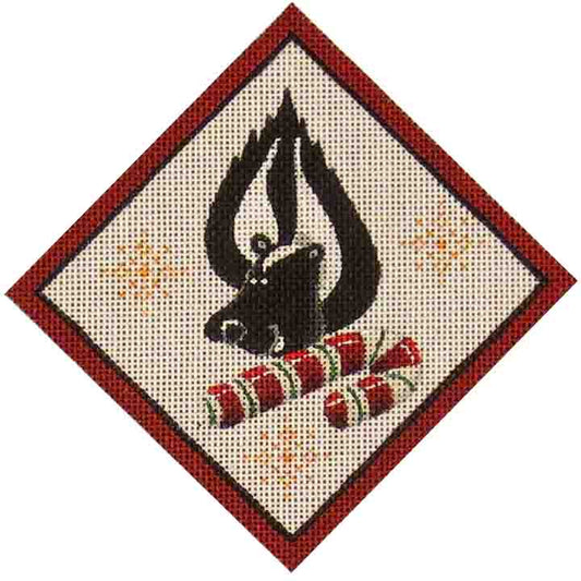 Rebecca Wood Designs Skunk Candy Needlepoint Canvas
