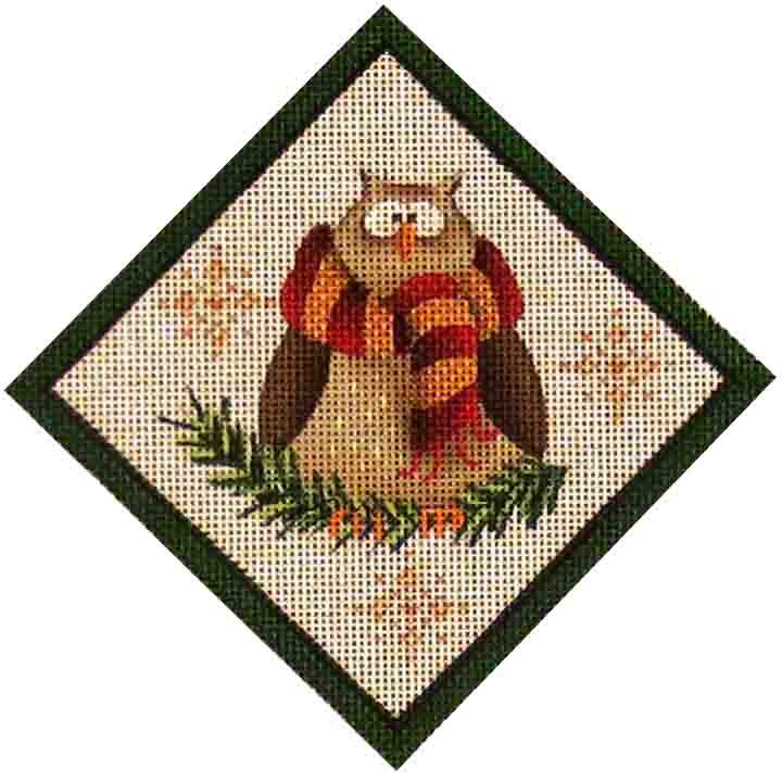 Rebecca Wood Designs Hootie Owl Needlepoint Canvas