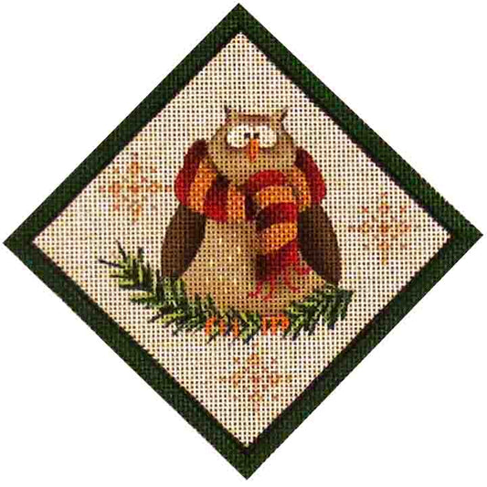 Rebecca Wood Designs Hootie Owl Needlepoint Canvas