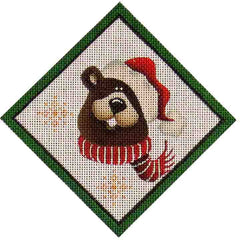 Rebecca Wood Designs Jolly Bear Needlepoint Canvas