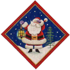 Rebecca Wood Designs Santas Lap Needlepoint Canvas