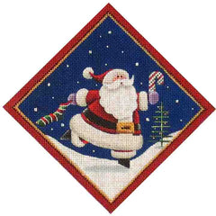 Rebecca Wood Designs Stockings and Canes Needlepoint Canvas