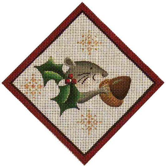 Rebecca Wood Designs Squirrel & Acorn Needlepoint Canvas