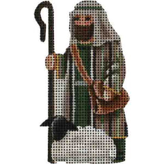 Rebecca Wood Designs Sitting Shepherd with Wise Men Needlepoint Canvas