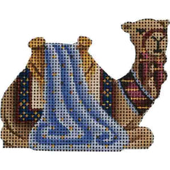 Rebecca Wood Designs Right Sided Sitting Lavender Camel Needlepoint Canvas