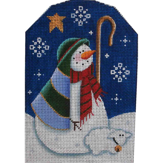 Rebecca Wood Designs Snow Shepherd Needlepoint Canvas