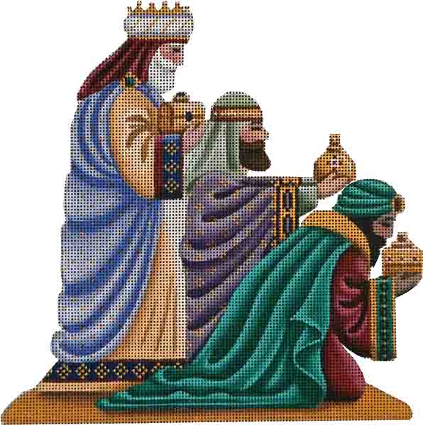 Rebecca Wood Designs Three Wise Men Needlepoint Canvas