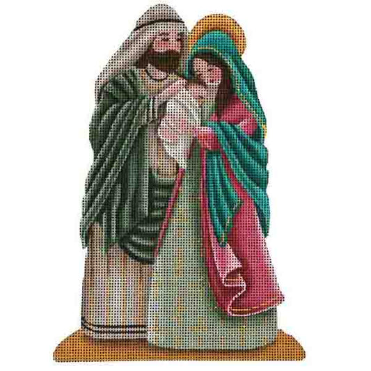 Rebecca Wood Designs Joseph Mary & Jesus Needlepoint Canvas