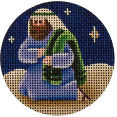 Rebecca Wood Designs Joseph Nativity Ornament Needlepoint Canvas