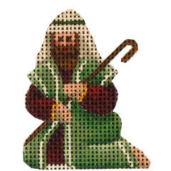 Rebecca Wood Designs Joseph with Candy Cane Needlepoint Canvas