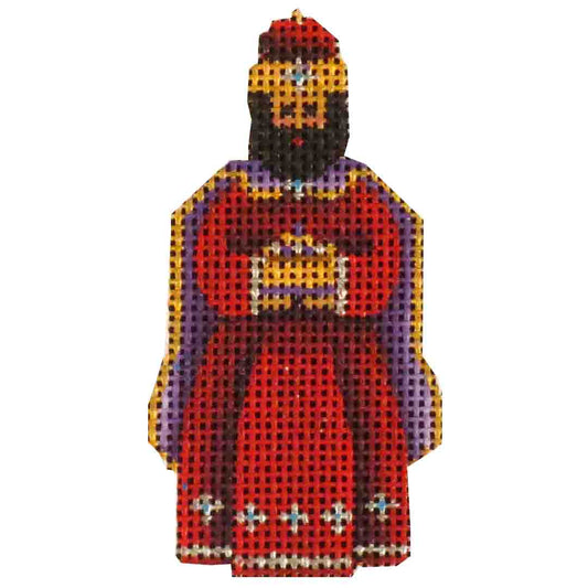 Rebecca Wood Designs Red Magi with Red Turban Needlepoint Canvas