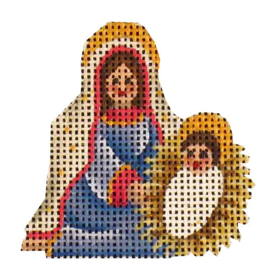 Rebecca Wood Designs Mary & Jesus Needlepoint Canvas