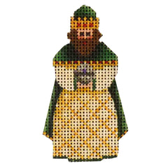 Rebecca Wood Designs Green Magi with Green Turban Needlepoint Canvas