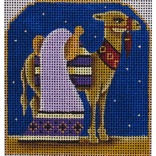 Rebecca Wood Designs Lavender Camel Needlepoint Canvas