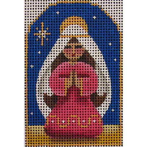 Rebecca Wood Designs Sky Nativity Mary Needlepoint Canvas