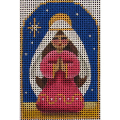Rebecca Wood Designs Sky Nativity Mary Needlepoint Canvas