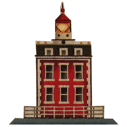 Rebecca Wood Designs Red Lighthouse Needlepoint Canvas