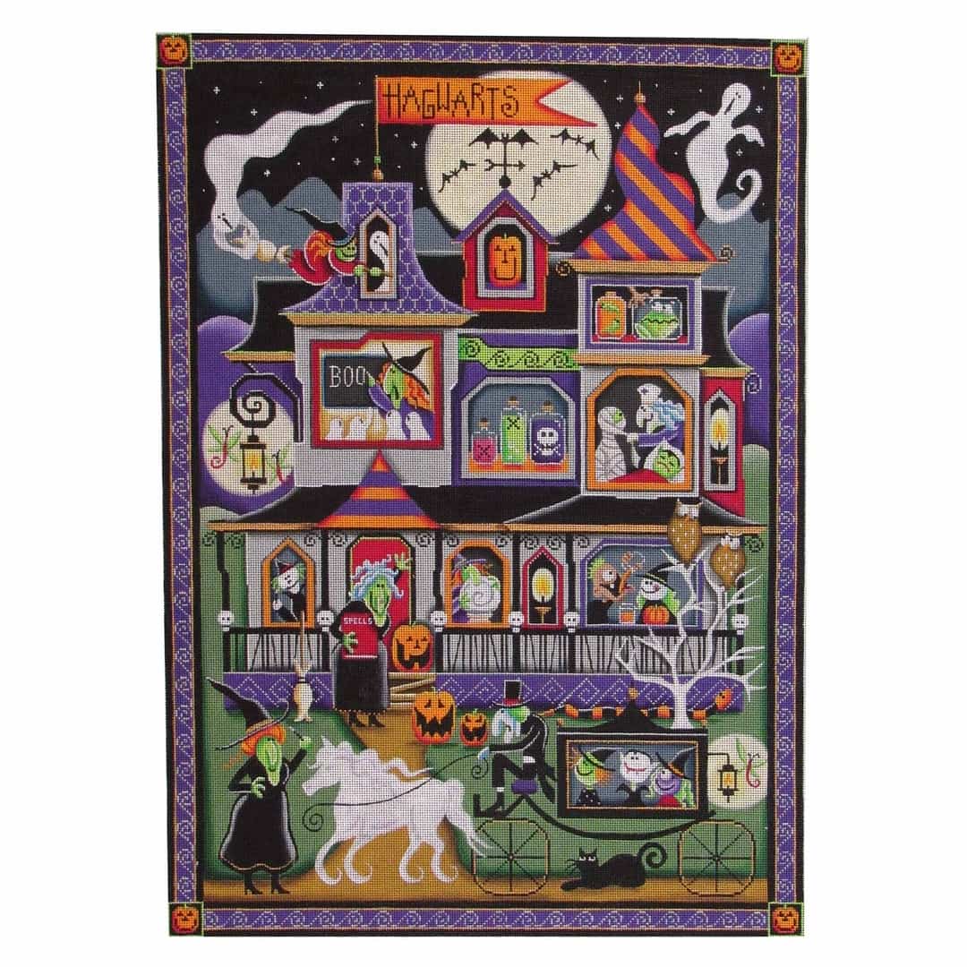 Rebecca Wood Designs Hagwarts Needlepoint Canvas
