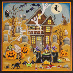 Rebecca Wood Designs Spooksville Halloween & Ghost Needlepoint Canvas