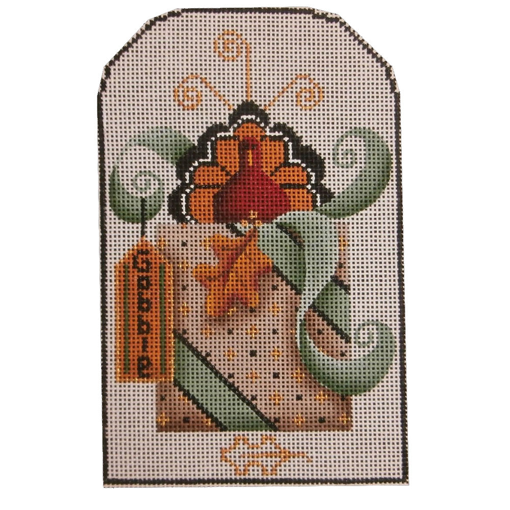 Rebecca Wood Designs November Turkey Presents Needlepoint Canvas