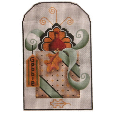 Rebecca Wood Designs November Turkey Presents Needlepoint Canvas