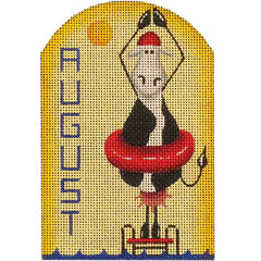 Rebecca Wood Designs Moo Diver August Needlepoint Canvas
