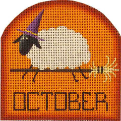 Rebecca Wood Designs October Sheep Needlepoint Canvas