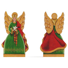 Rebecca Wood Designs Christmas Angel Topper Needlepoint Canvas