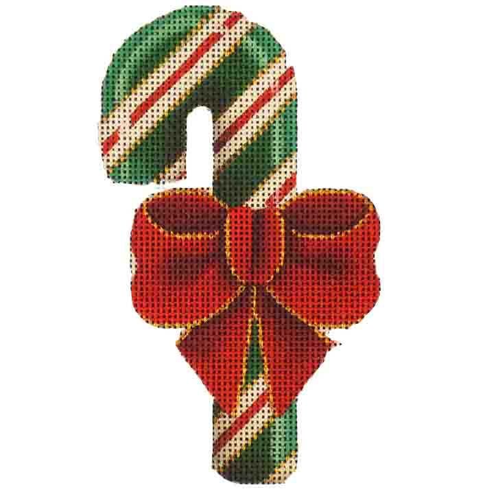 Rebecca Wood Designs Spearmint Cane Needlepoint Canvas