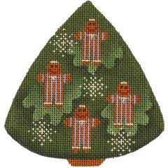 Rebecca Wood Designs Gingerbread Tree Needlepoint Canvas