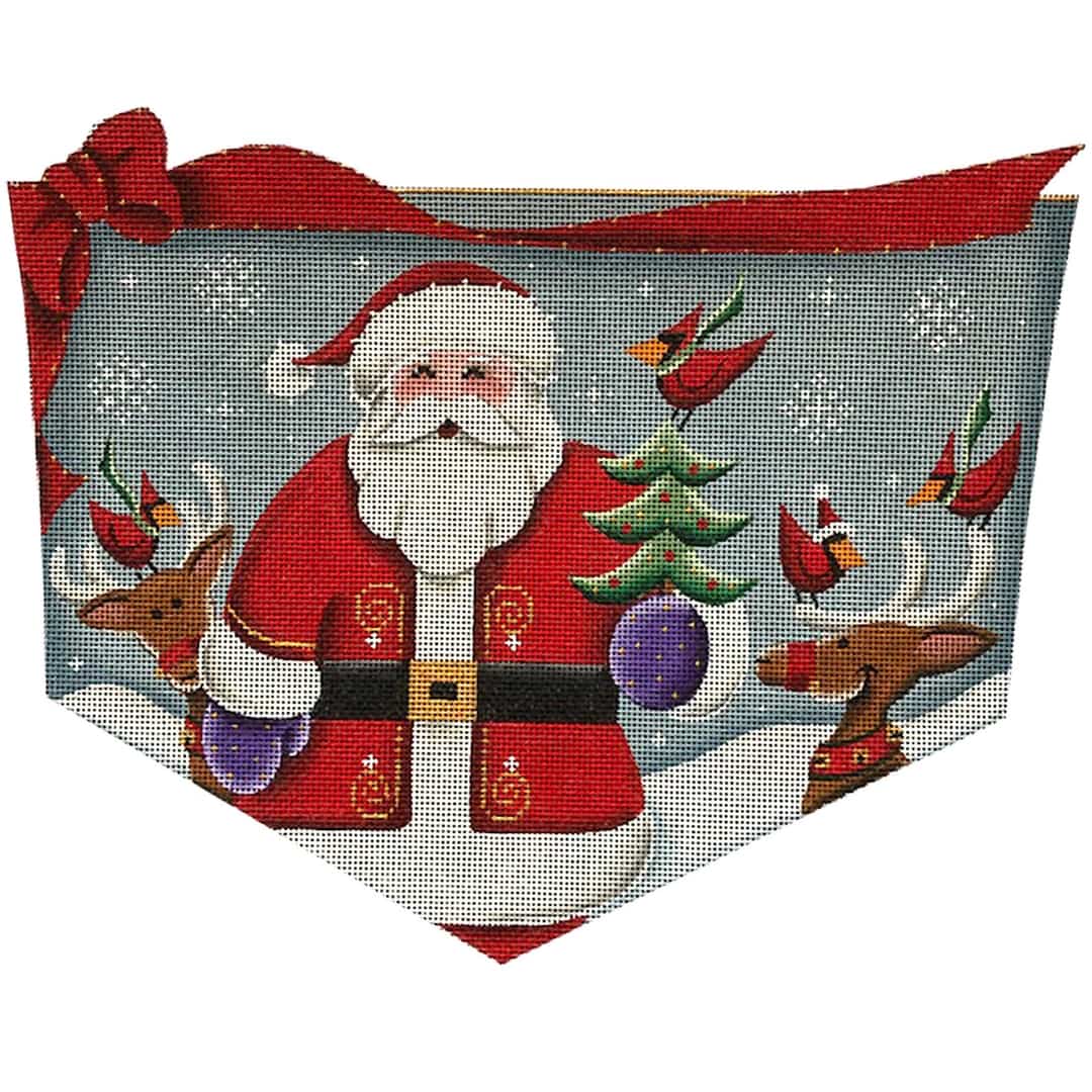 Rebecca Wood Designs Cardinal Christmas Needlepoint Canvas - 18M