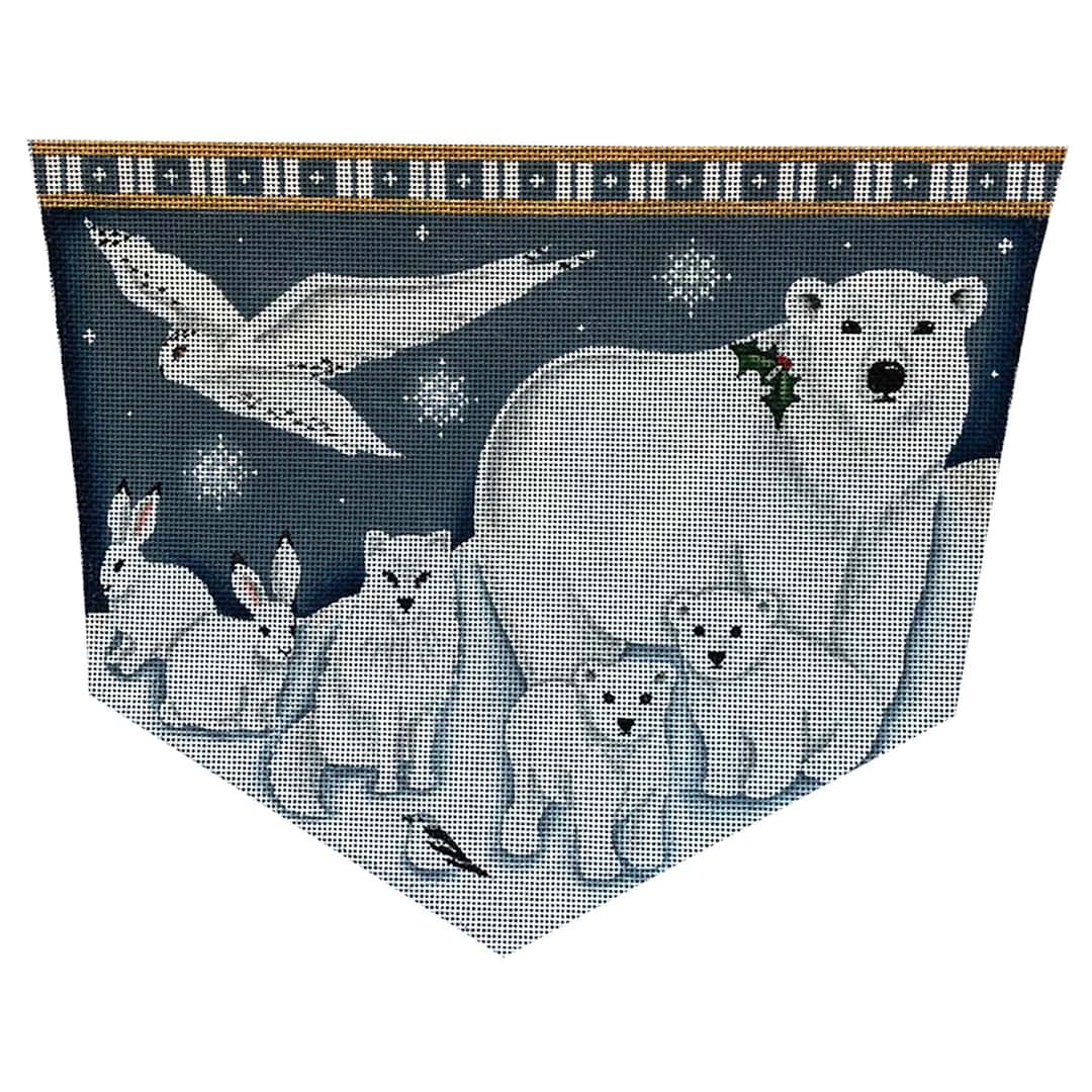Rebecca Wood Designs Arctic Animala Needlepoint Canvas - 13M