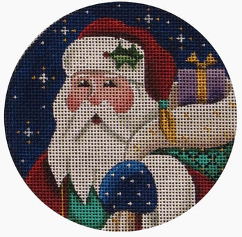 Rebecca Wood Designs Father Christmas Needlepoint Canvas - 13M