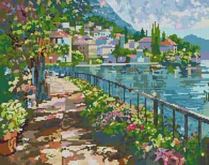 The Meredith Collection Treglown Designs Sunlit Stroll Needlepoint Canvas
