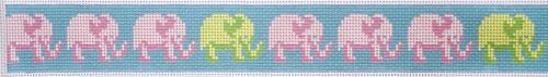 Clara Wells Needlepoint Mini Elephant Needlepoint Canvas