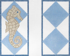 J. Child Designs Seahorse Eyeglass Case Needlepoint Canvas