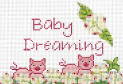 J. Child Designs Piglets Baby Sleeping Sign Needlepoint Canvas