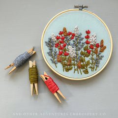 And Other Adventures Embroidery Co Winslow Embroidery Kit - Poppy