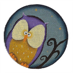 Rebecca Wood Designs Whoo Needlepoint Canvas