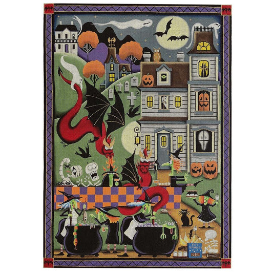 Rebecca Wood Designs Boo BQ Needlepoint Canvas - 13M