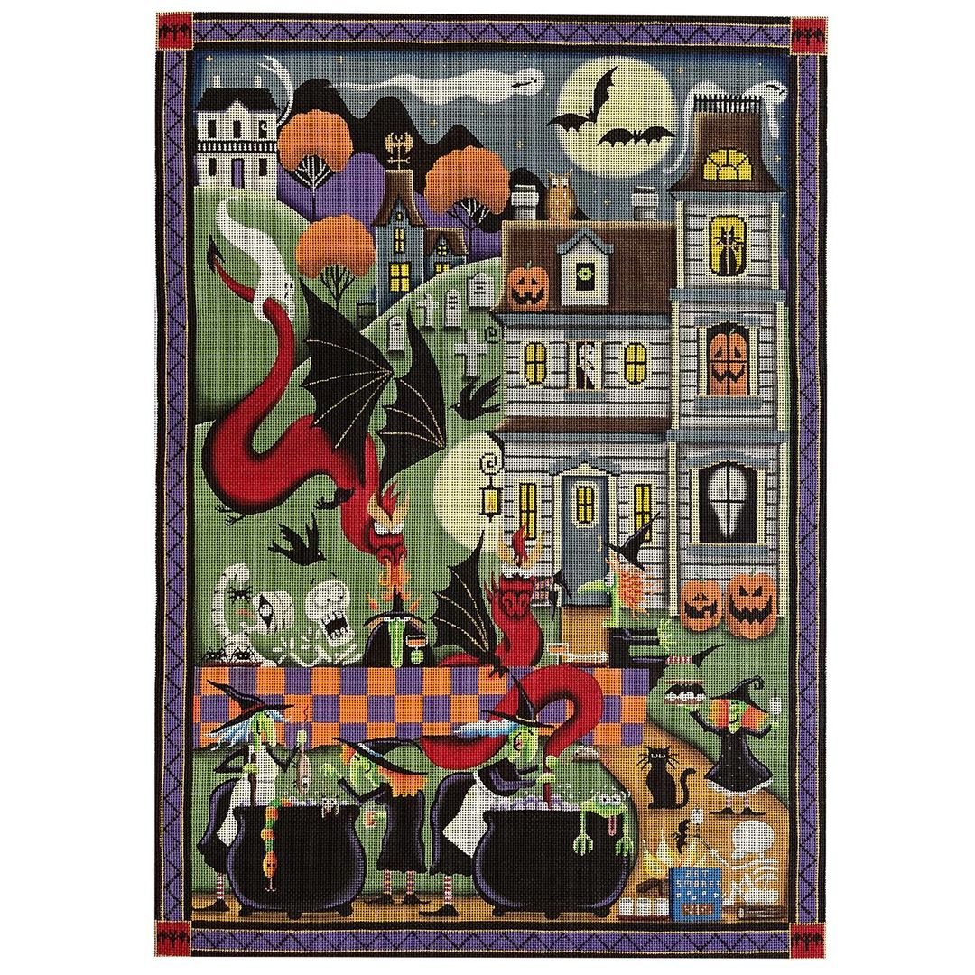 Rebecca Wood Designs Boo BQ Needlepoint Canvas - 18M