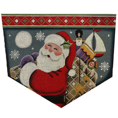 Rebecca Wood Designs Santas Bag Needlepoint Canvas - 18M