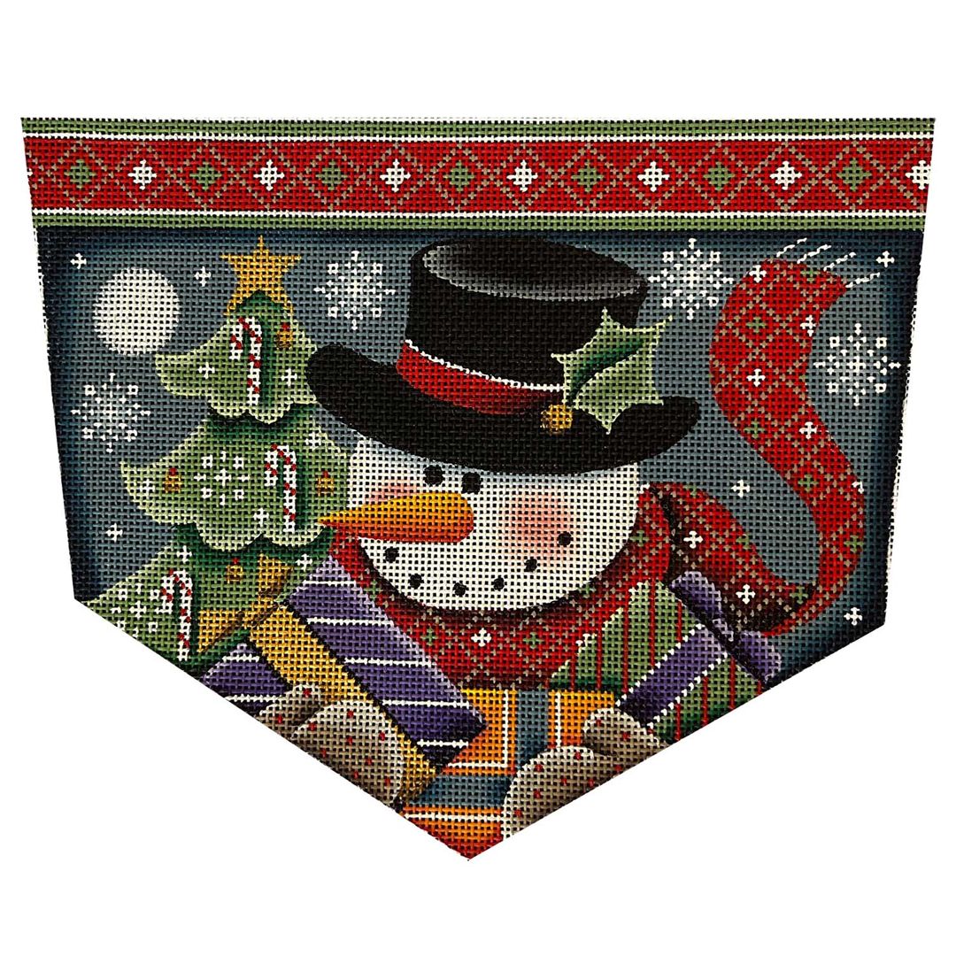 Rebecca Wood Designs Snowman Gifts Needlepoint Canvas - 13M