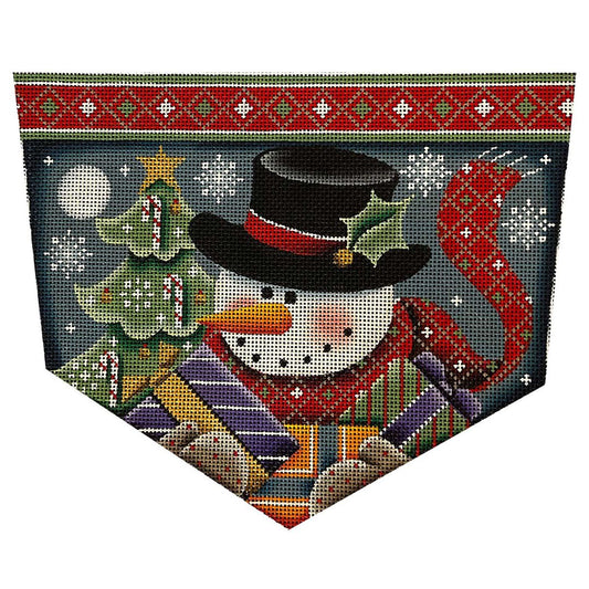 Rebecca Wood Designs Snowman Gifts Needlepoint Canvas - 18M