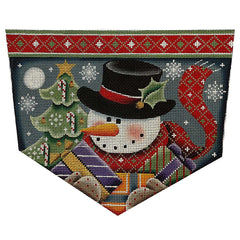 Rebecca Wood Designs Snowman Gifts Needlepoint Canvas - 13M